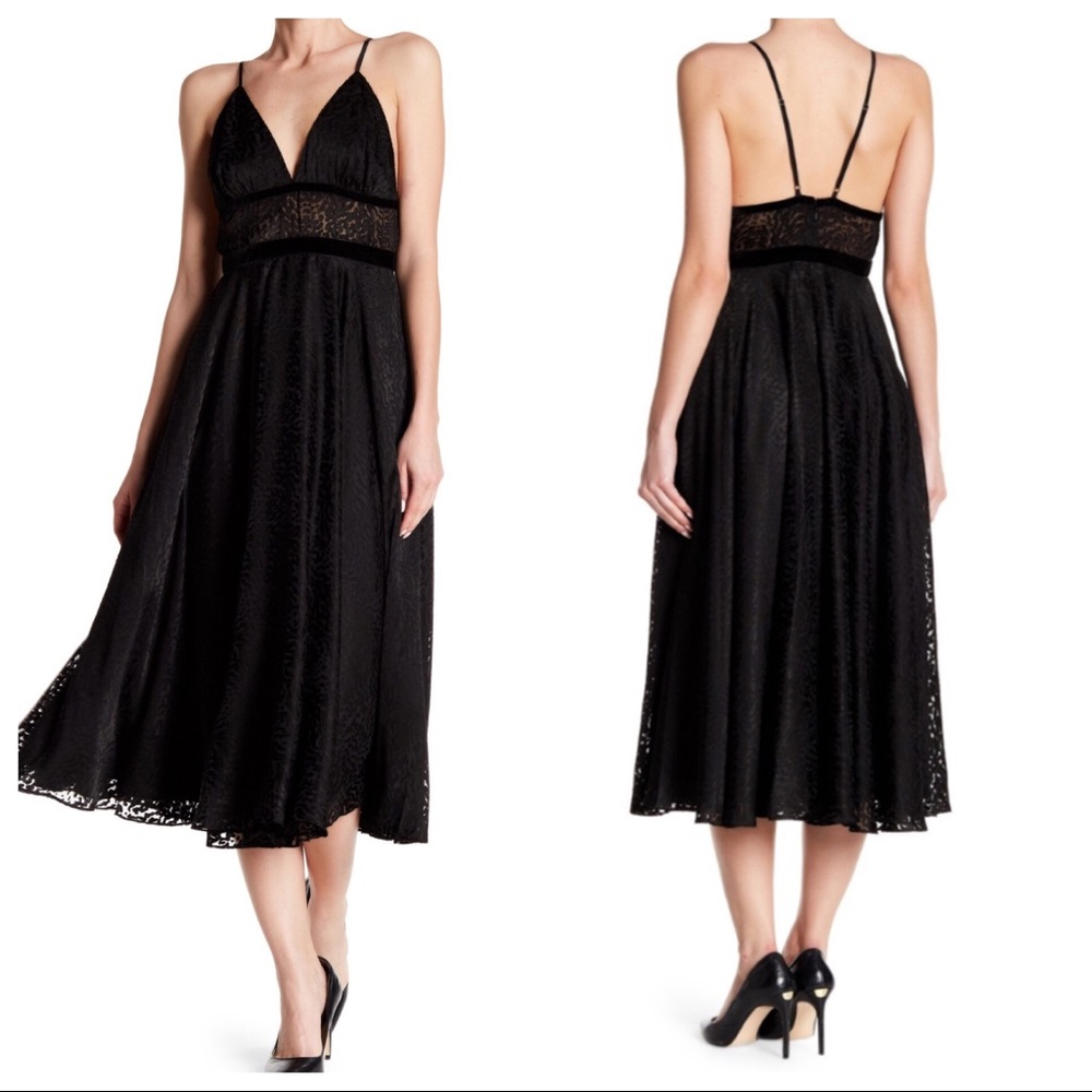 JAY GODFREY Skyes Burnout Midi Dress - Picture 1 of 7